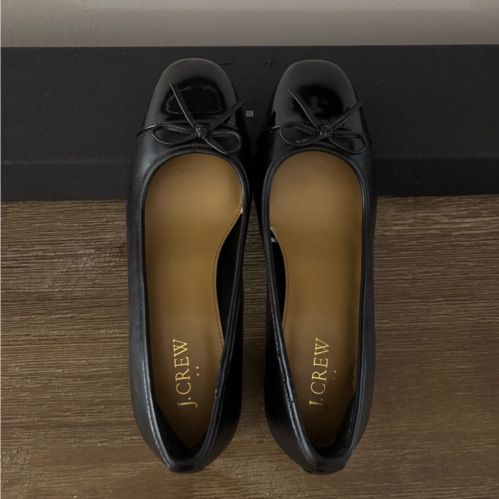 J. Crew Black Leather shoes
